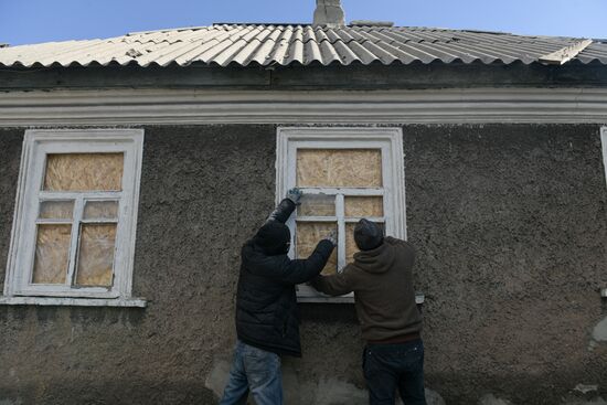 Последствия обстрела Ясиноватой со стороны ВСУ