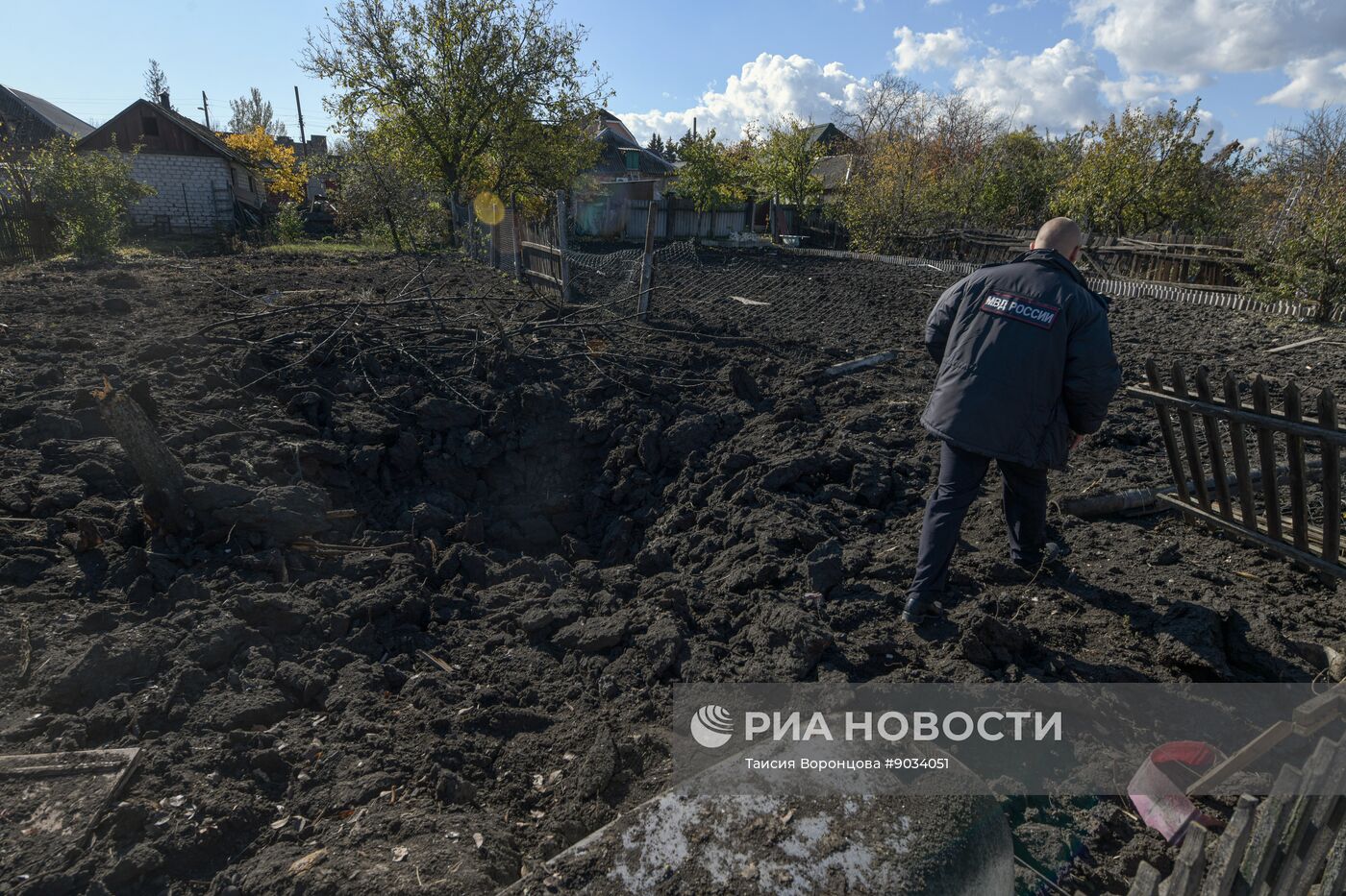 Последствия обстрела Ясиноватой со стороны ВСУ