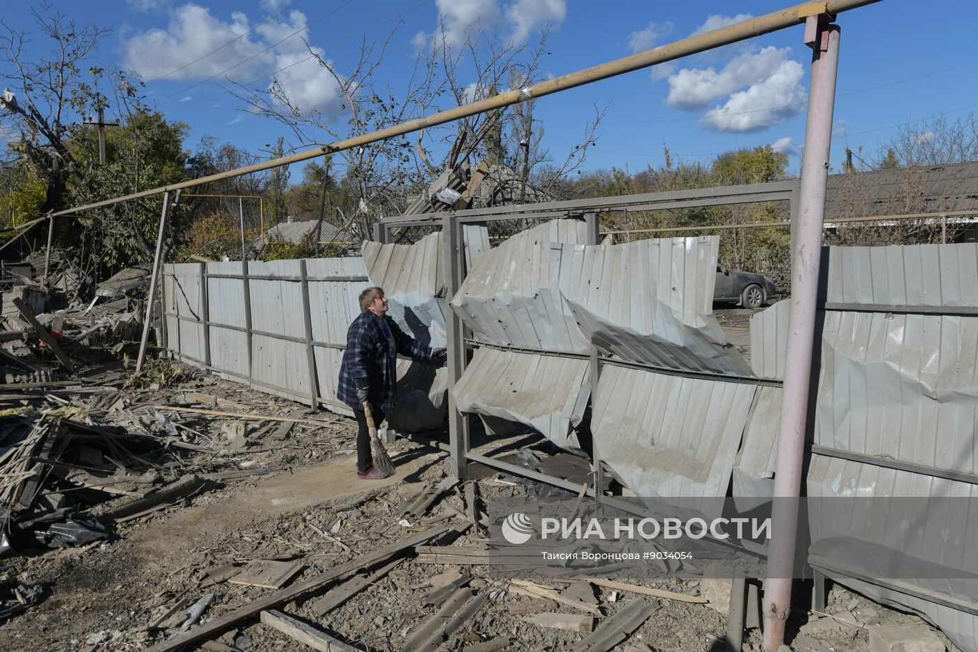Последствия обстрела Ясиноватой со стороны ВСУ