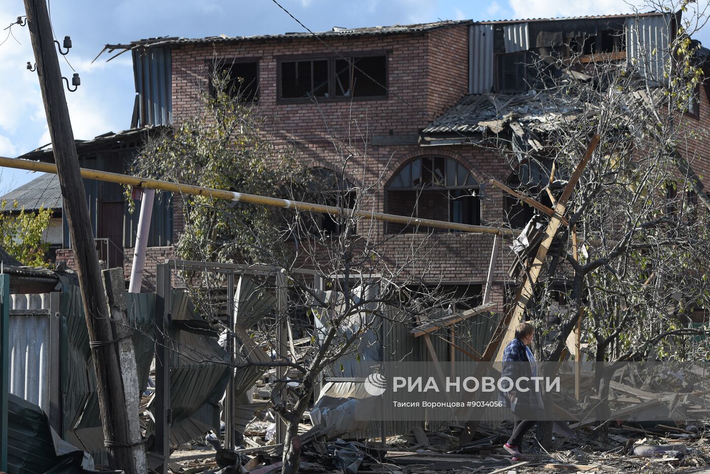 Последствия обстрела Ясиноватой со стороны ВСУ