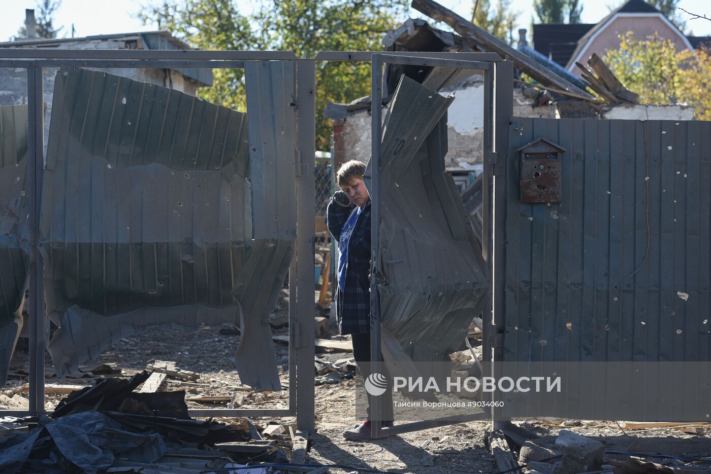 Последствия обстрела Ясиноватой со стороны ВСУ