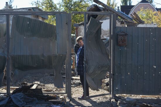 Последствия обстрела Ясиноватой со стороны ВСУ