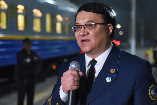 Возобновление ж/д сообщения между Алма-Атой и Москвой