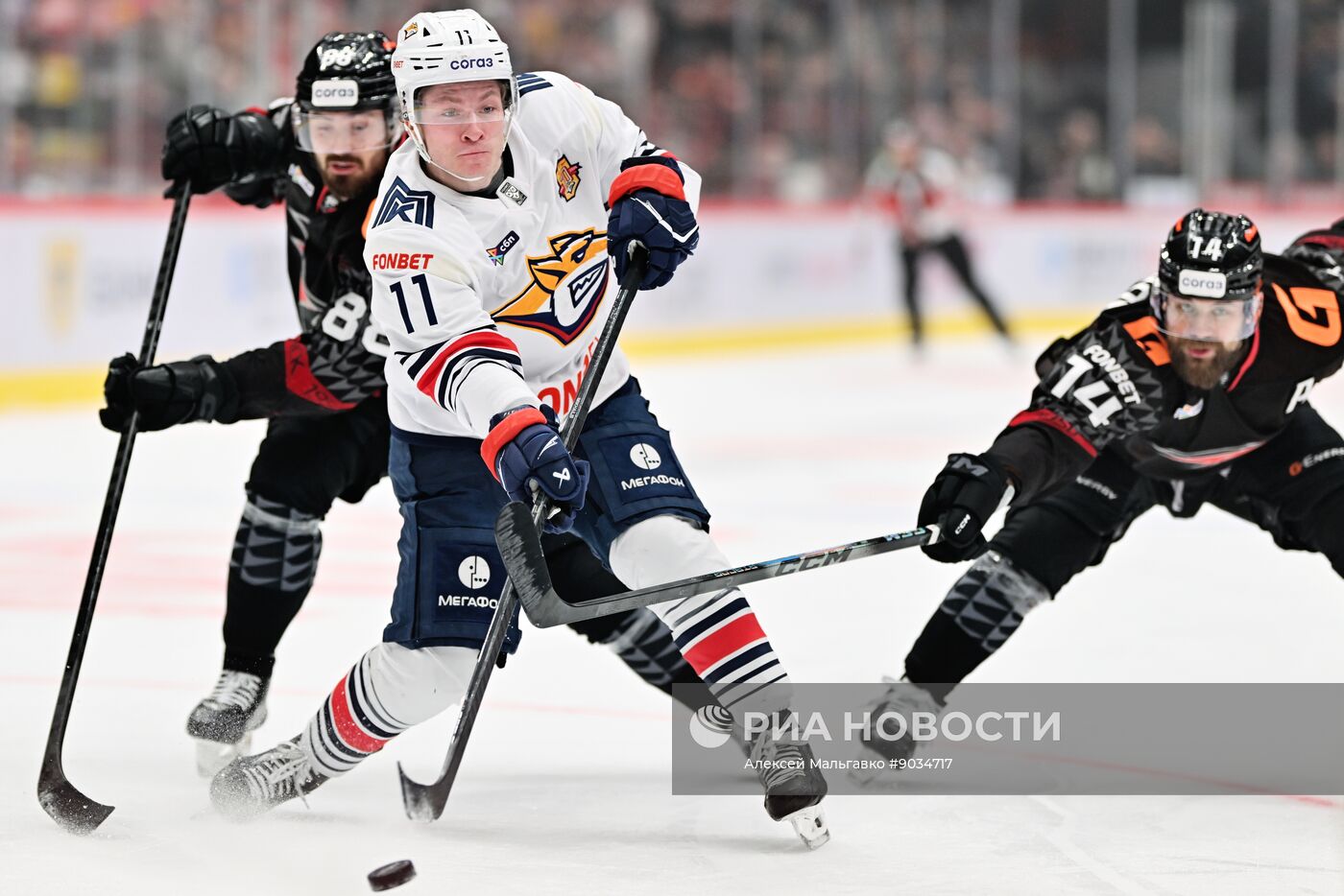 Хоккей. КХЛ. "Авангард" (Омск) - "Металлург Мг" (Магнитогорск)