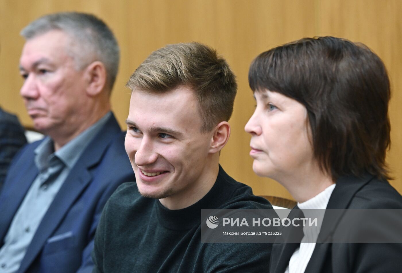 Чествование призера ЧМ гимнаста Маринова в Казани