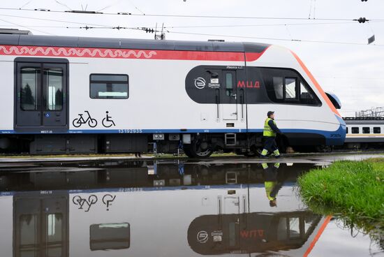 Подготовка поездов МЦД к эксплуатации в зимний период