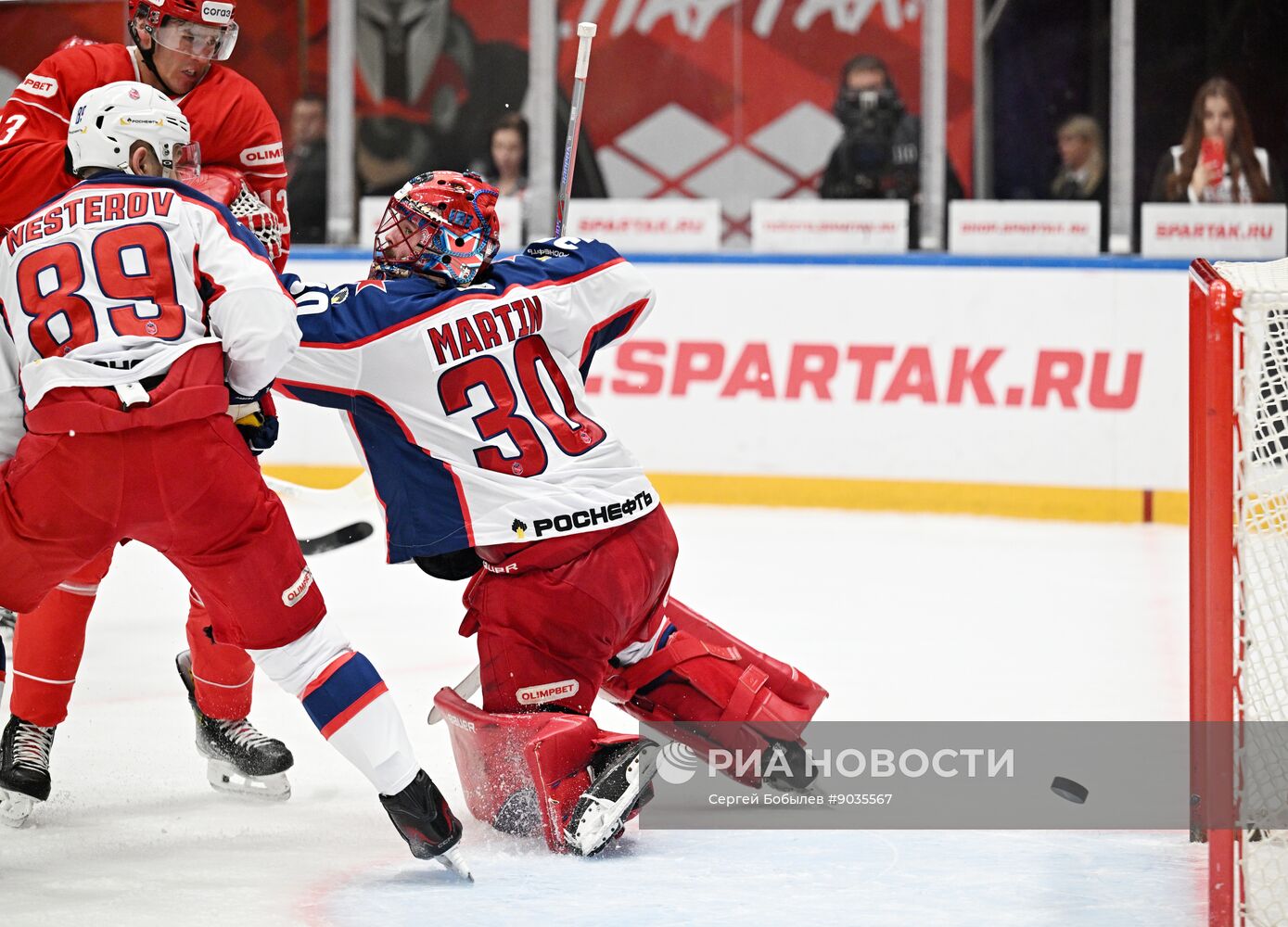 Хоккей. КХЛ. "Спартак" (Москва) - ЦСКА (Москва)