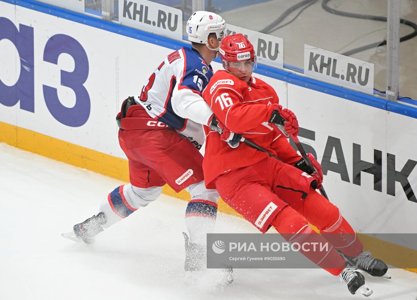 Хоккей. КХЛ. "Спартак" (Москва) - ЦСКА (Москва)
