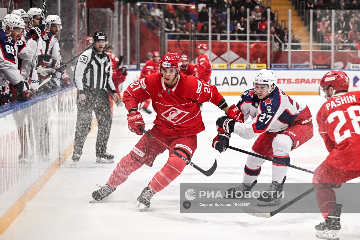 Хоккей. КХЛ. "Спартак" (Москва) - ЦСКА (Москва)