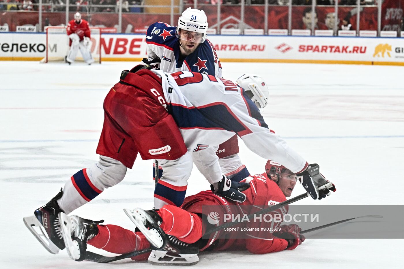 Хоккей. КХЛ. "Спартак" (Москва) - ЦСКА (Москва)