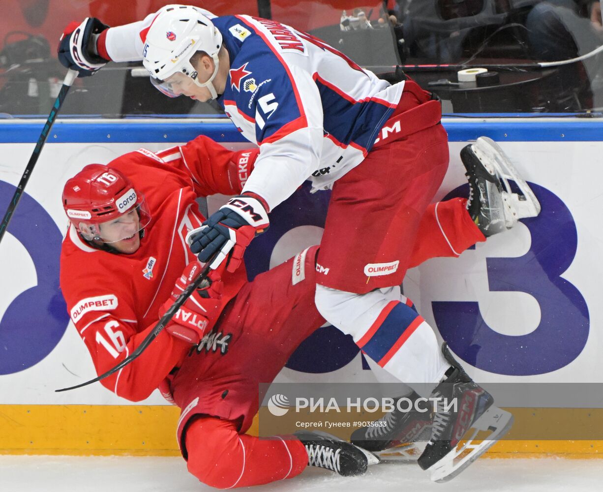 Хоккей. КХЛ. "Спартак" (Москва) - ЦСКА (Москва)