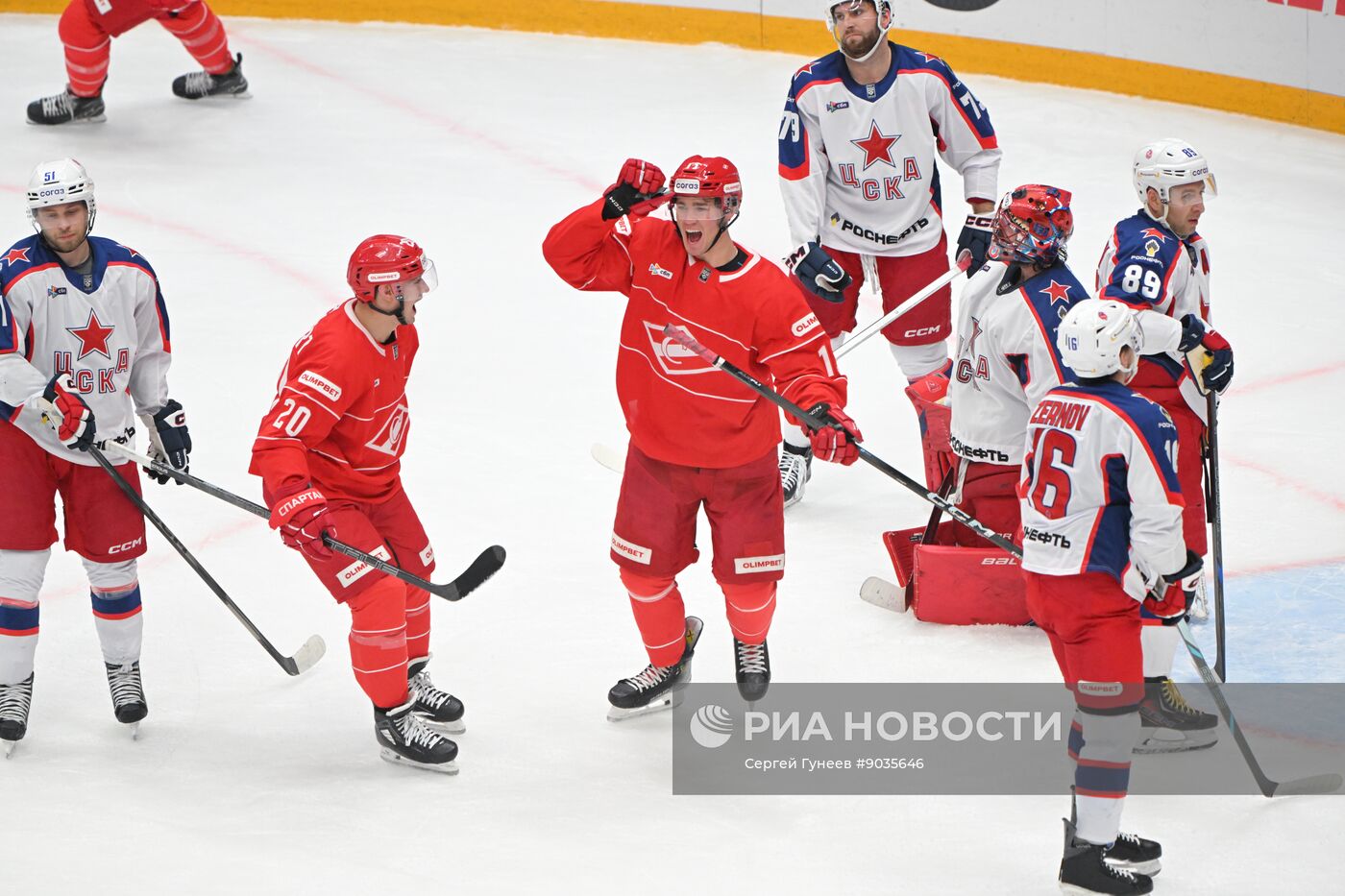 Хоккей. КХЛ. "Спартак" (Москва) - ЦСКА (Москва)