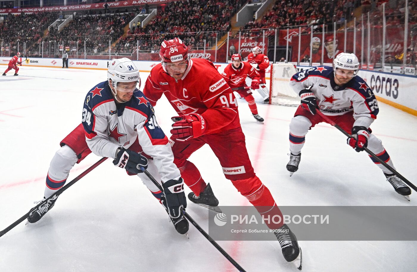 Хоккей. КХЛ. "Спартак" (Москва) - ЦСКА (Москва)