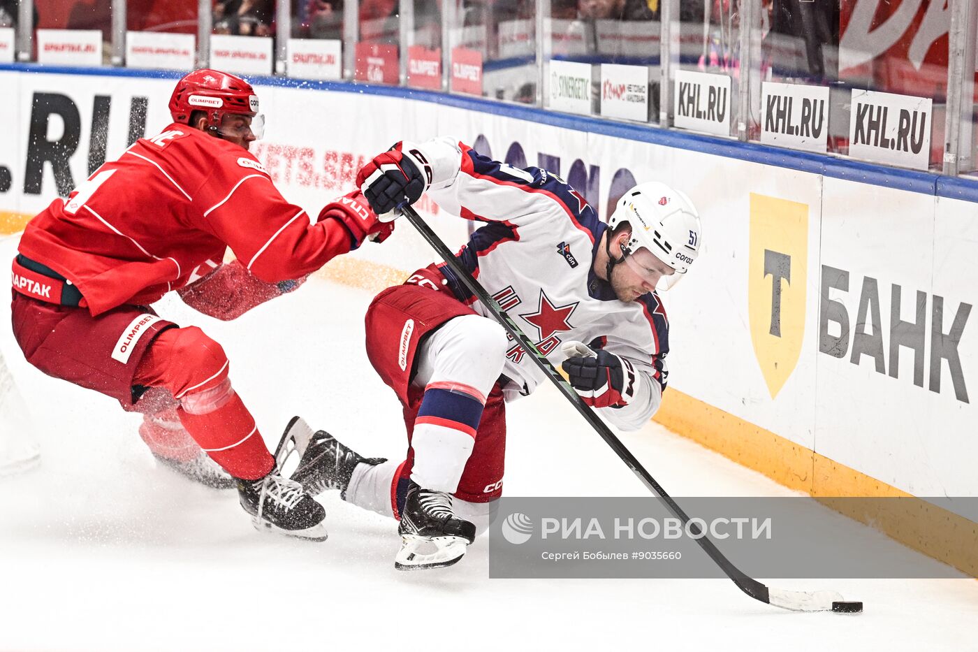 Хоккей. КХЛ. "Спартак" (Москва) - ЦСКА (Москва)