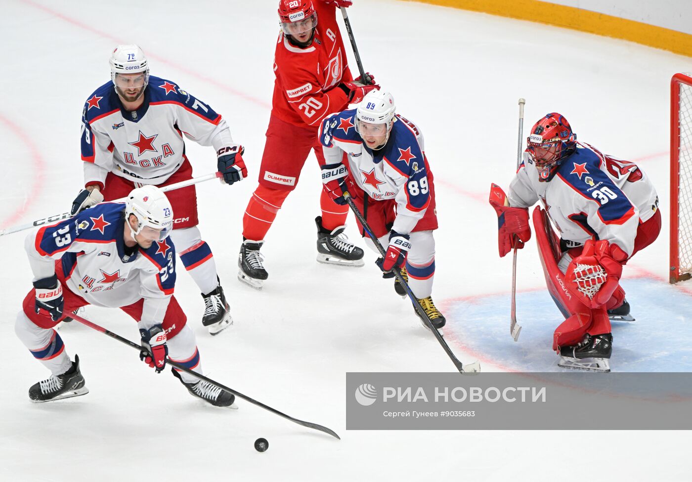 Хоккей. КХЛ. "Спартак" (Москва) - ЦСКА (Москва)