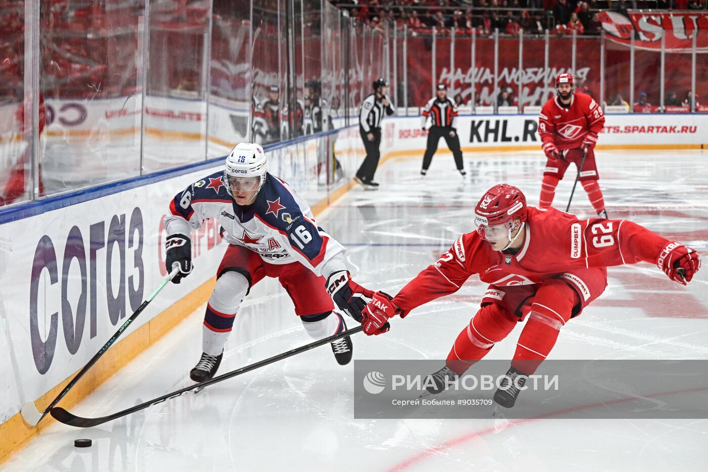 Хоккей. КХЛ. "Спартак" (Москва) - ЦСКА (Москва)