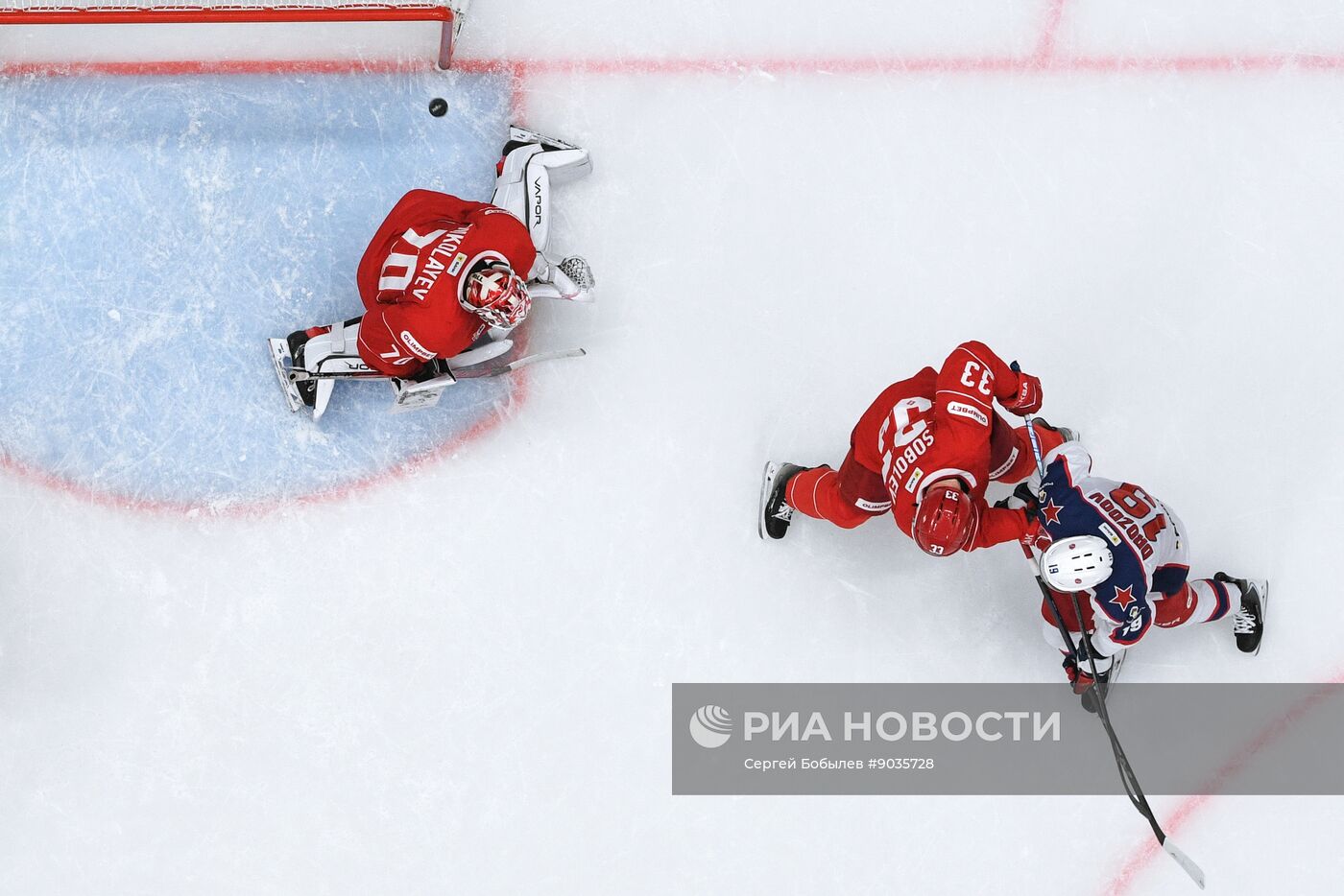 Хоккей. КХЛ. "Спартак" (Москва) - ЦСКА (Москва)