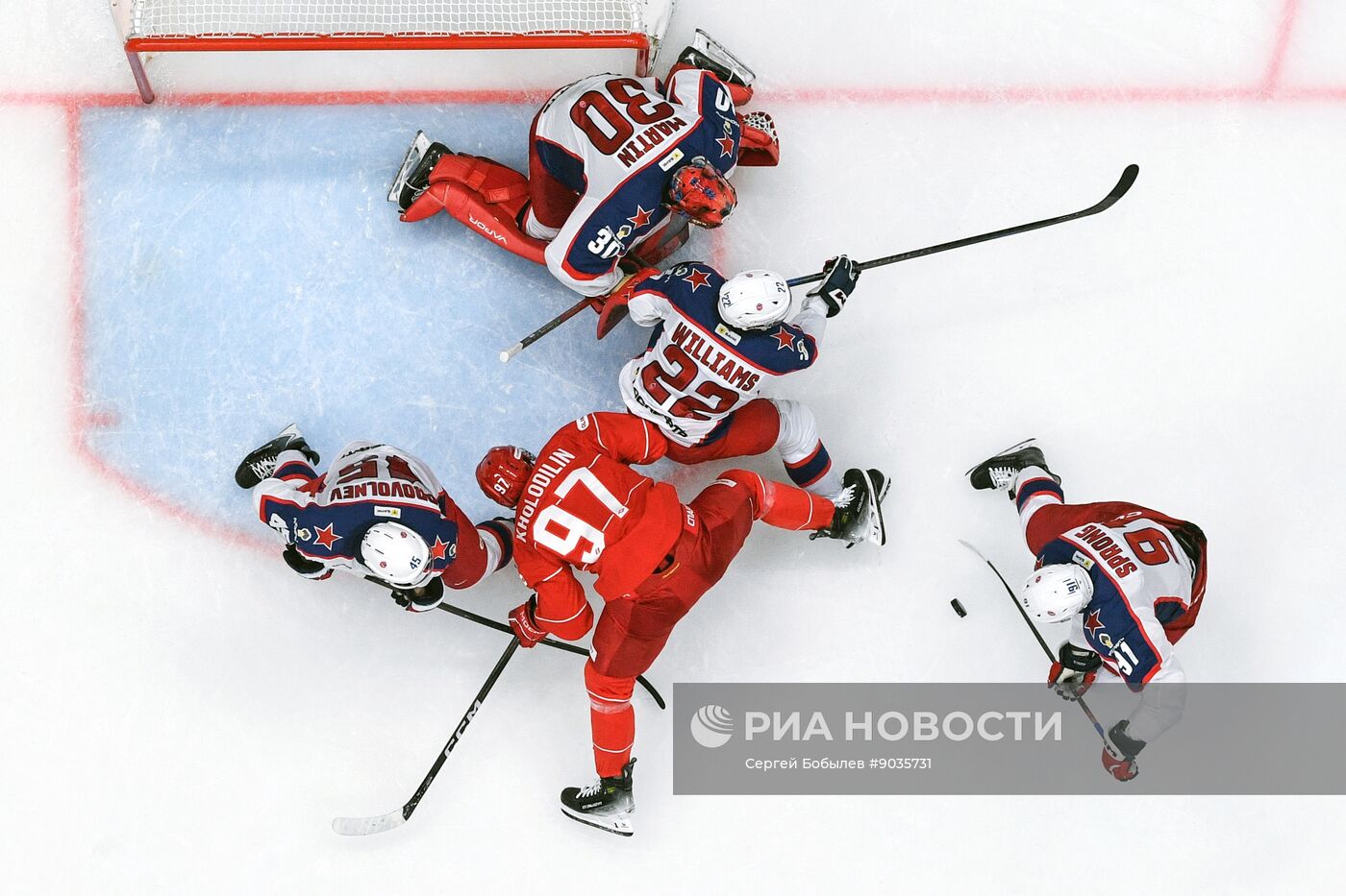 Хоккей. КХЛ. "Спартак" (Москва) - ЦСКА (Москва)