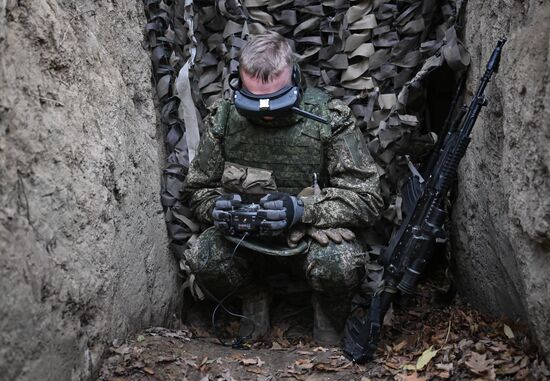 Боевая работа расчета БПЛА группировки "Центр"