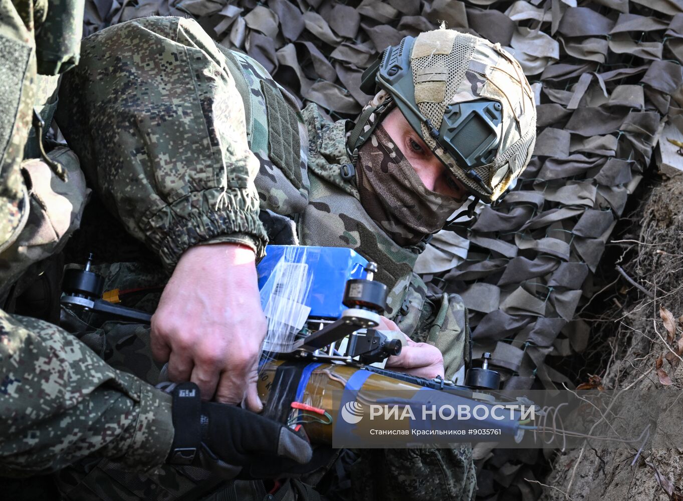 Боевая работа расчета БПЛА группировки "Центр"