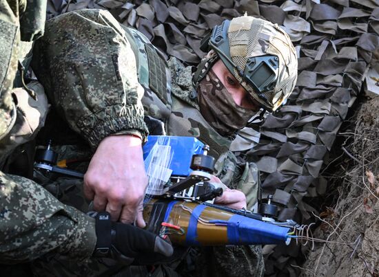 Боевая работа расчета БПЛА группировки "Центр"