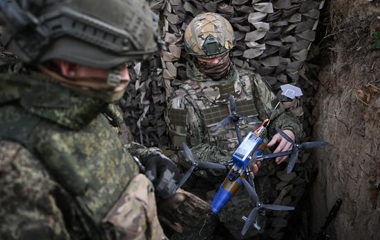 Боевая работа расчета БПЛА группировки "Центр"