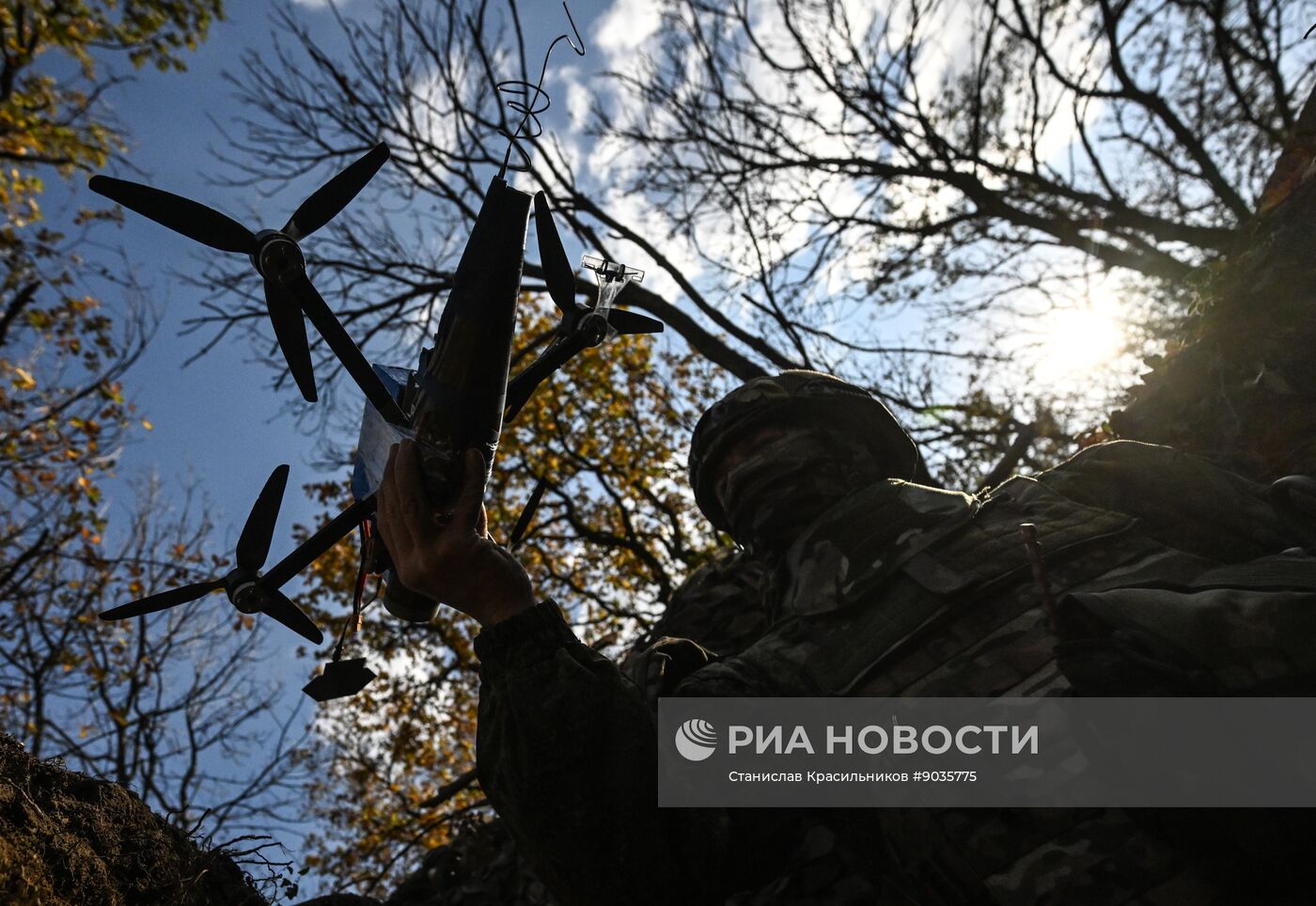 Боевая работа расчета БПЛА группировки "Центр"