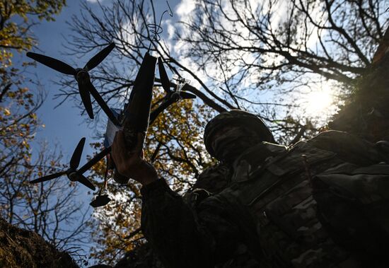 Боевая работа расчета БПЛА группировки "Центр"