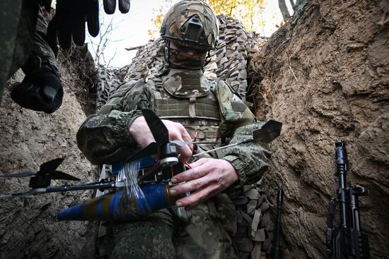 Боевая работа расчета БПЛА группировки "Центр"