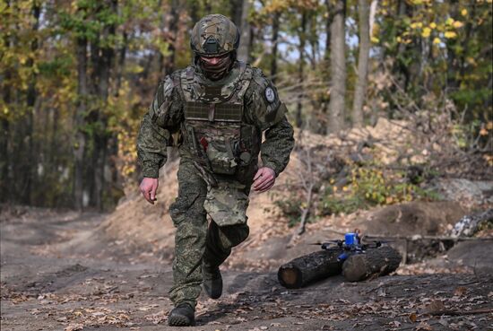 Боевая работа расчета БПЛА группировки "Центр"