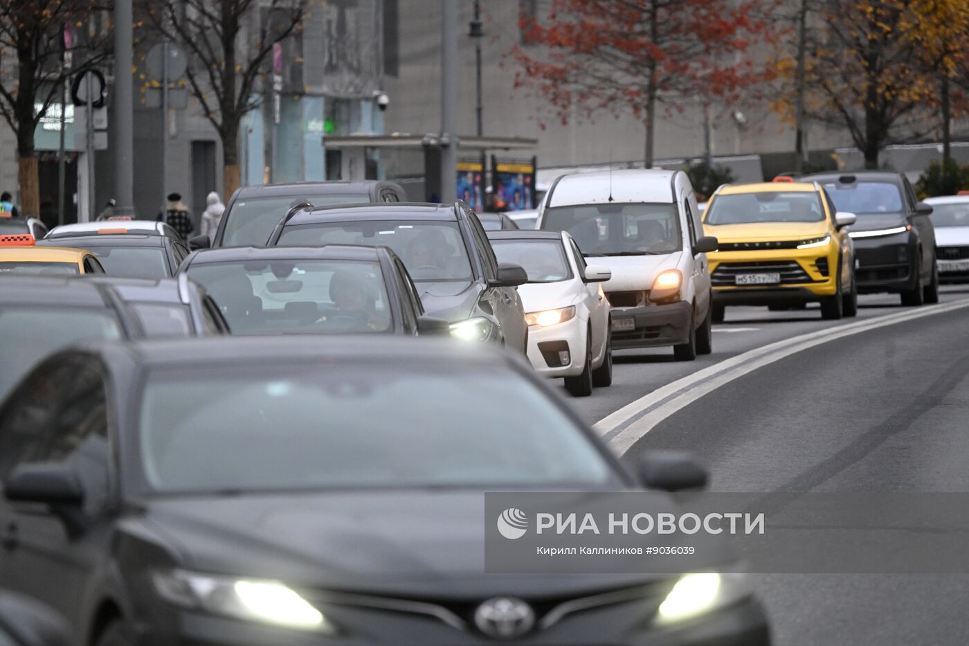 Движение транспорта в Москве