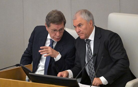 Пленарное заседание Госдумы РФ