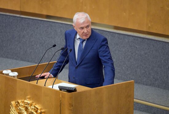 Пленарное заседание Госдумы РФ