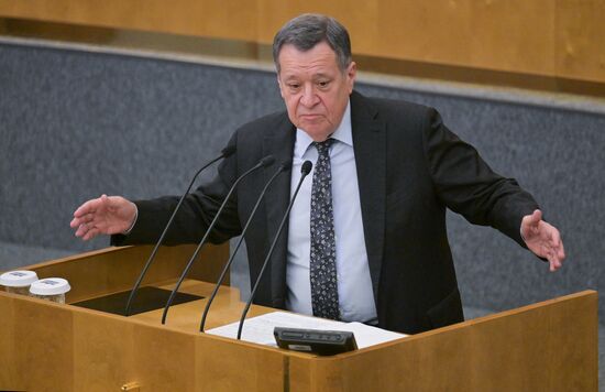 Пленарное заседание Госдумы РФ