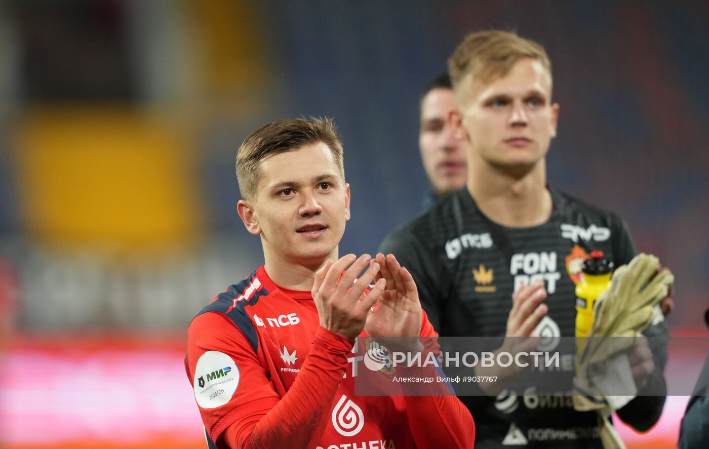 Футбол. РПЛ. ЦСКА (Москва) - "Пари НН" (Нижний Новгород)