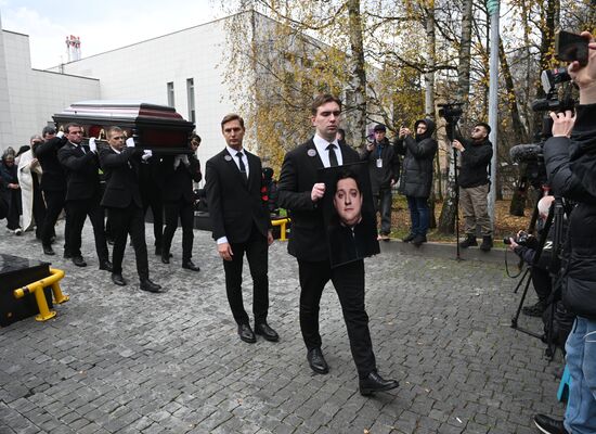 Прощание с актером Романом Поповым