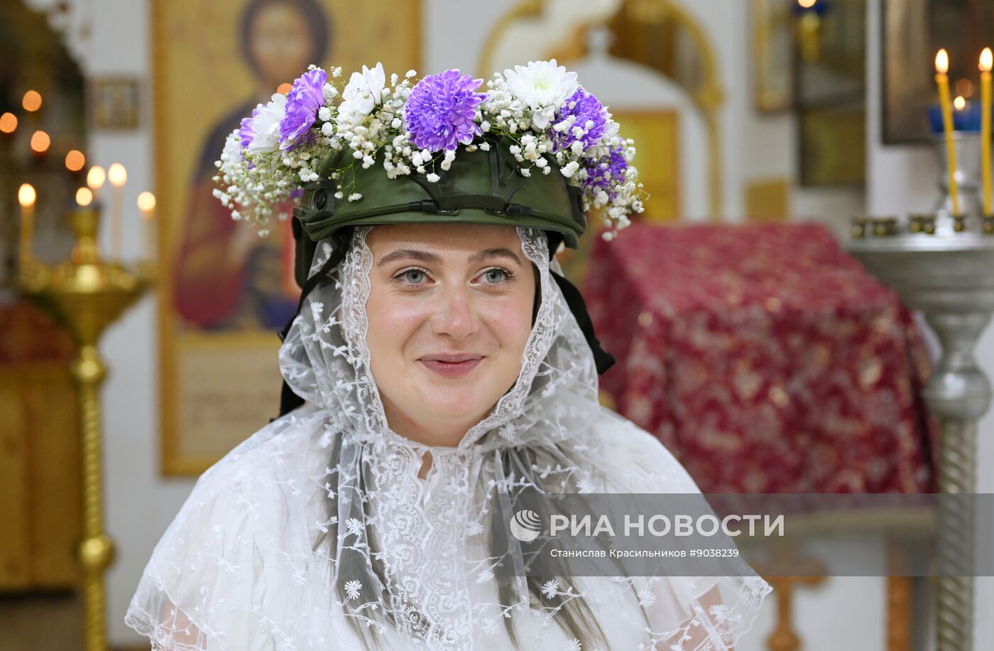 Венчание военнослужащего группировки "Центр" в зоне СВО