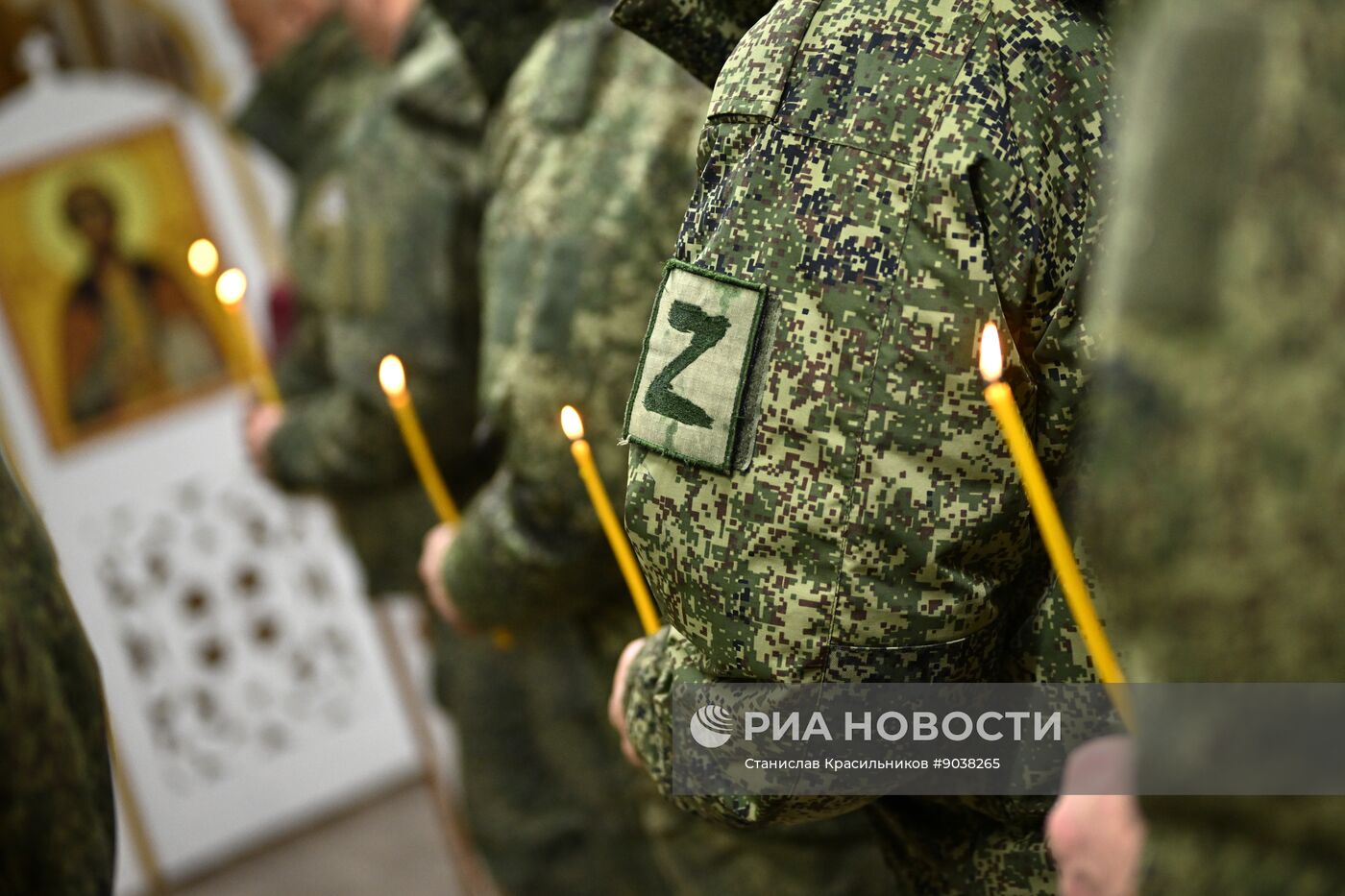 Богослужение в пункте временной дислокации группировки "Центр" в зоне СВО