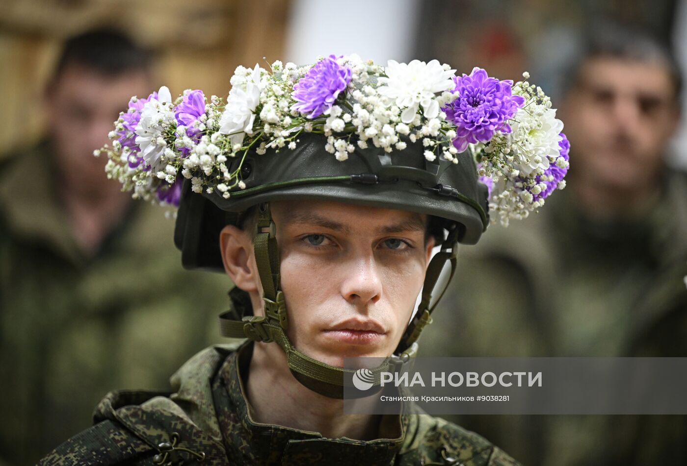 Венчание военнослужащего группировки "Центр" в зоне СВО