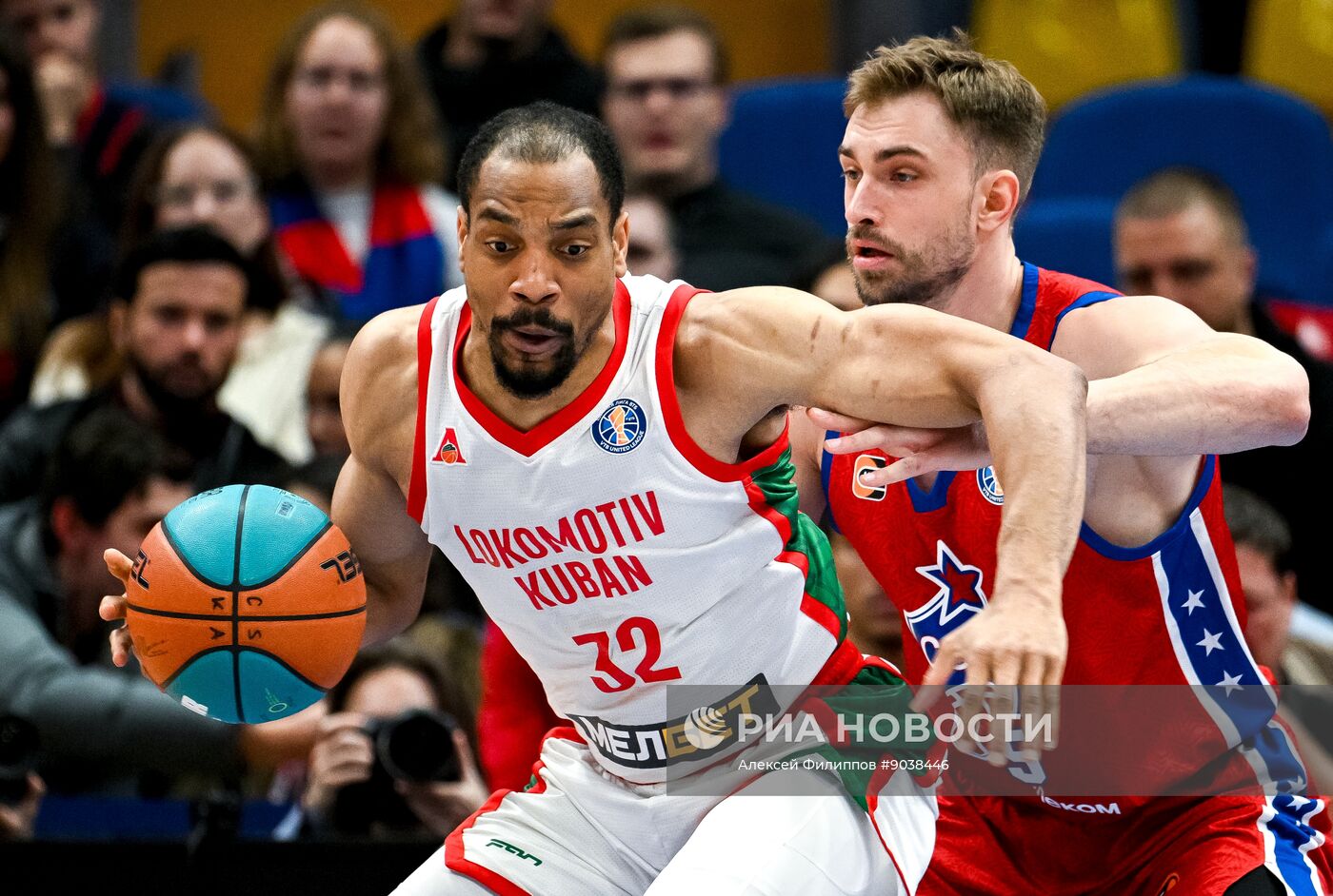Баскетбол. Единая лига ВТБ. ЦСКА (Москва) - "Локомотив-Кубань" (Краснодар)