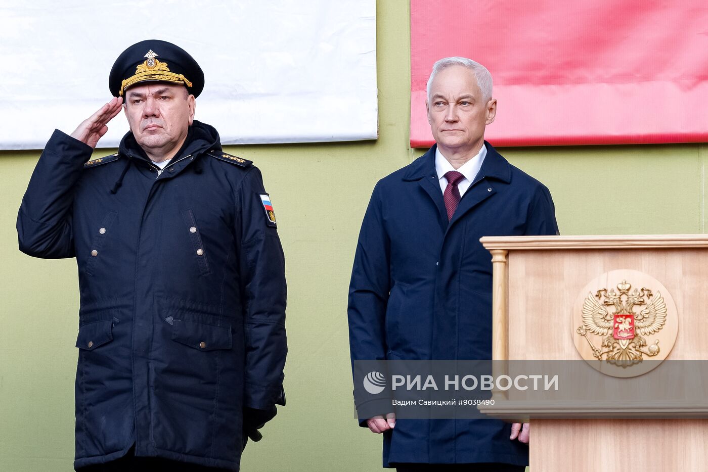 Церемония вывода из эллинга атомной подводной лодки "Хабаровск" в Северодвинске