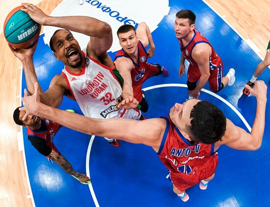 Баскетбол. Единая лига ВТБ. ЦСКА (Москва) - "Локомотив-Кубань" (Краснодар)