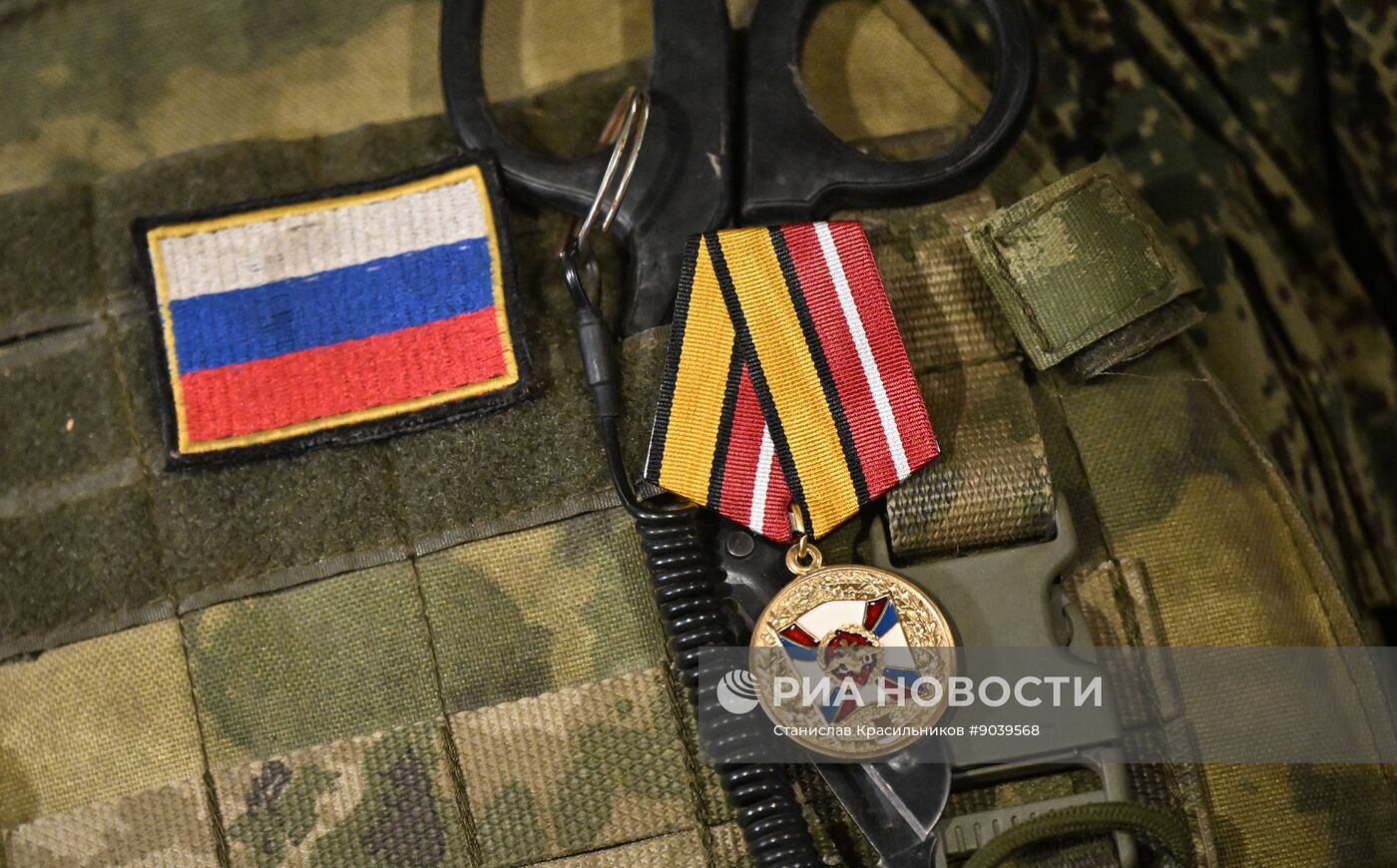 Награждение военных разведчиков группировки войск "Центр"