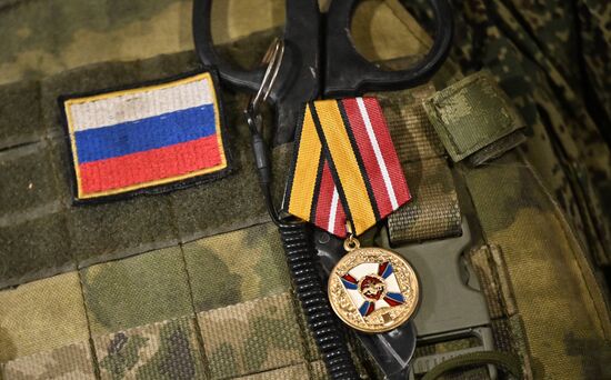 Награждение военных разведчиков группировки войск "Центр"