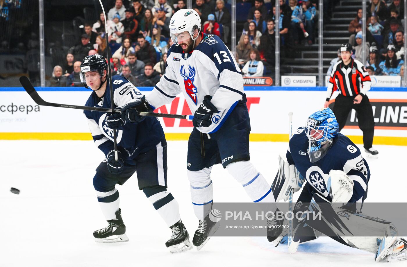 Хоккей. КХЛ. "Сибирь" (Новосибирск) - "Торпедо" (Нижний Новгород)