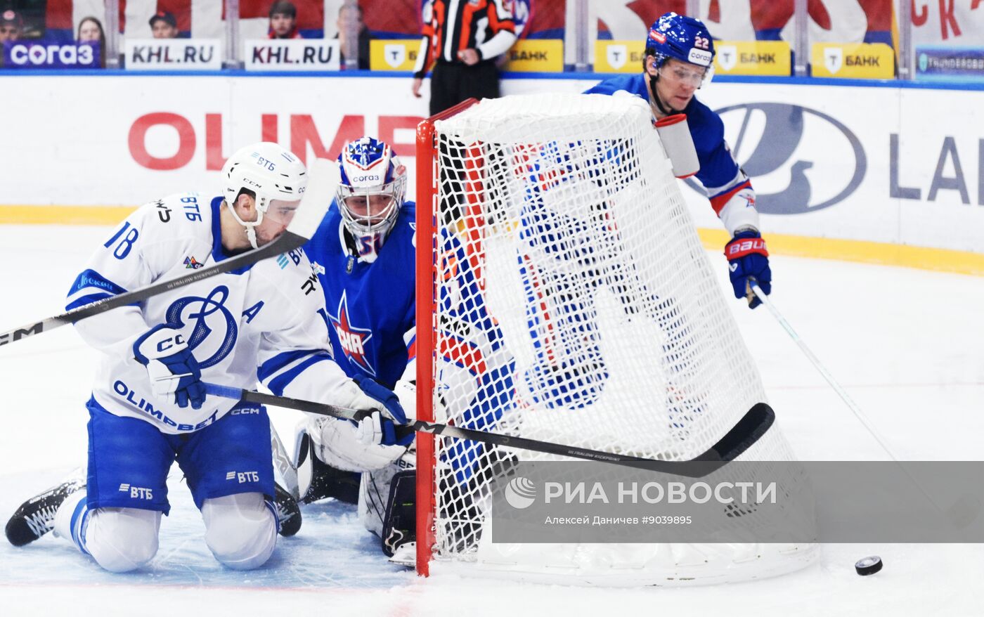 Хоккей. КХЛ. СКА (Санкт-Петербург) - "Динамо" (Москва)