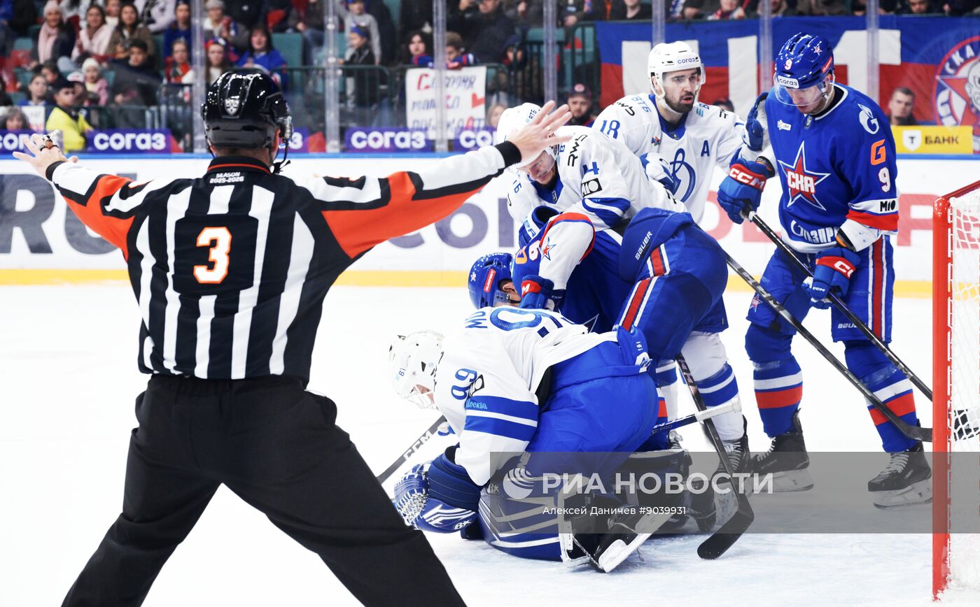Хоккей. КХЛ. СКА (Санкт-Петербург) - "Динамо" (Москва)
