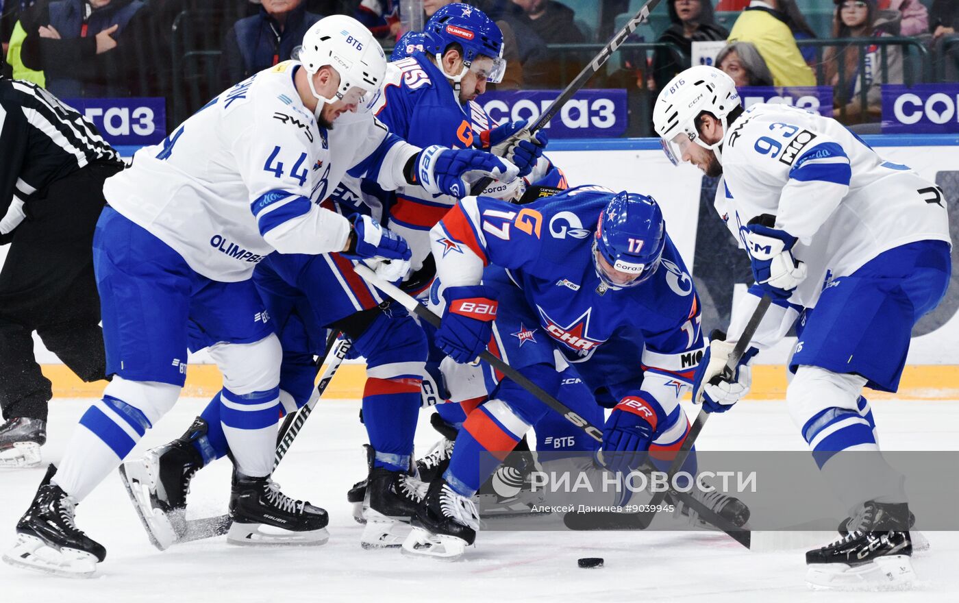 Хоккей. КХЛ. СКА (Санкт-Петербург) - "Динамо" (Москва)