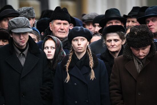 Съемки  фильма "Шум времени" 