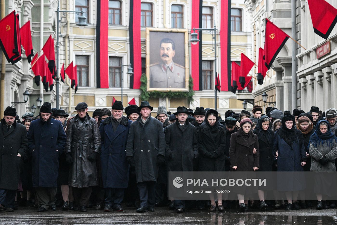 Съемки  фильма "Шум времени" 